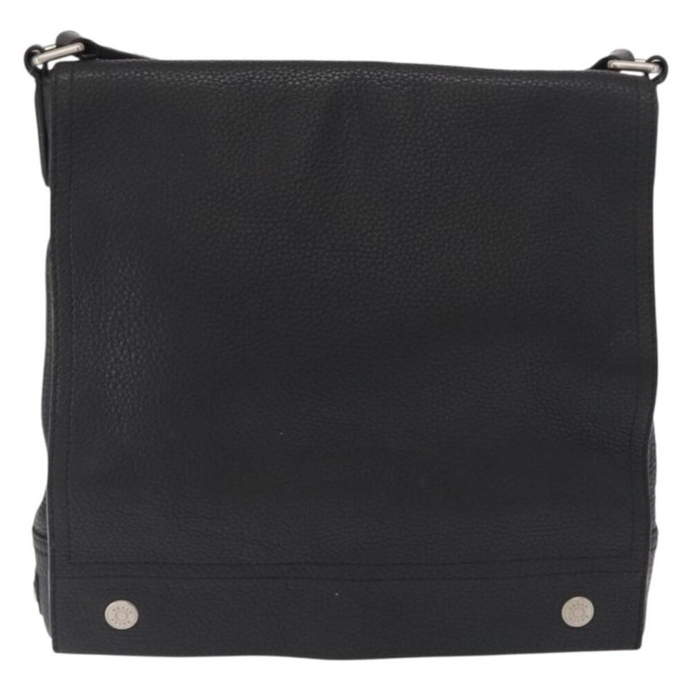 Bally Vintage Leather Black Leather Shoulder Bag Bag